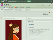 Tablet Screenshot of icetigress.deviantart.com