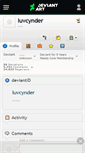 Mobile Screenshot of luvcynder.deviantart.com