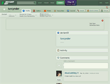 Tablet Screenshot of luvcynder.deviantart.com