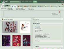 Tablet Screenshot of margers.deviantart.com