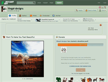 Tablet Screenshot of illegal-designs.deviantart.com