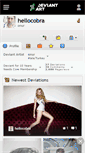 Mobile Screenshot of hellocobra.deviantart.com