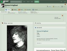 Tablet Screenshot of famous-livingdead.deviantart.com