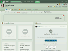 Tablet Screenshot of circledreams.deviantart.com