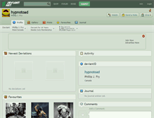 Tablet Screenshot of hypnotoad.deviantart.com