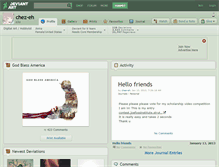 Tablet Screenshot of chez-eh.deviantart.com