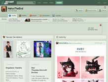 Tablet Screenshot of nahxstheend.deviantart.com