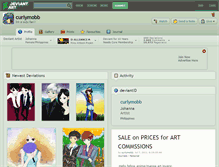 Tablet Screenshot of curlymobb.deviantart.com