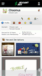 Mobile Screenshot of choomus.deviantart.com
