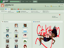 Tablet Screenshot of cutiekitty122.deviantart.com