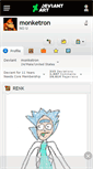 Mobile Screenshot of monketron.deviantart.com