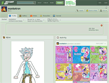 Tablet Screenshot of monketron.deviantart.com