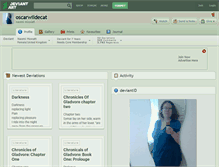 Tablet Screenshot of oscarwildecat.deviantart.com