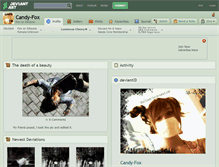 Tablet Screenshot of candy-fox.deviantart.com