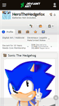 Mobile Screenshot of herothehedgefox.deviantart.com