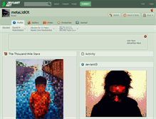 Tablet Screenshot of metalidiot.deviantart.com