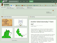 Tablet Screenshot of ez-bone.deviantart.com