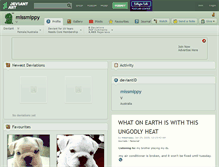 Tablet Screenshot of missmippy.deviantart.com