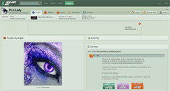 Desktop Screenshot of pi-e-lady.deviantart.com