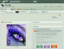 Tablet Screenshot of pi-e-lady.deviantart.com