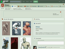 Tablet Screenshot of ninken.deviantart.com