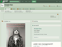 Tablet Screenshot of kcobain-fans.deviantart.com