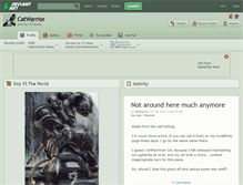Tablet Screenshot of catwarrior.deviantart.com