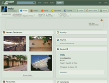 Tablet Screenshot of molu.deviantart.com