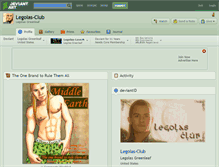 Tablet Screenshot of legolas-club.deviantart.com