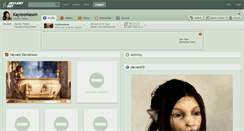 Desktop Screenshot of kayleemason.deviantart.com