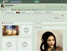Tablet Screenshot of kayleemason.deviantart.com