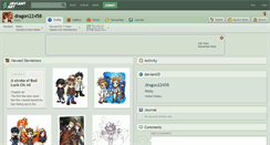 Desktop Screenshot of dragon22458.deviantart.com