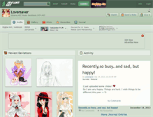 Tablet Screenshot of loversaver.deviantart.com