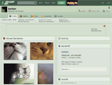 Tablet Screenshot of lomion.deviantart.com