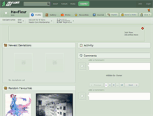 Tablet Screenshot of hawfleur.deviantart.com