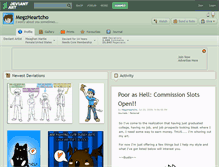 Tablet Screenshot of megzheartcho.deviantart.com