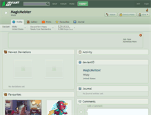 Tablet Screenshot of magicmeister.deviantart.com