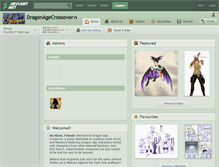 Tablet Screenshot of dragonagecrossover.deviantart.com