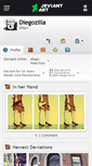 Mobile Screenshot of diegozilla.deviantart.com