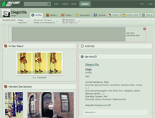 Tablet Screenshot of diegozilla.deviantart.com