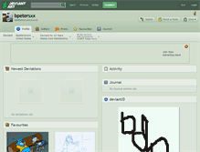 Tablet Screenshot of bpetersxx.deviantart.com