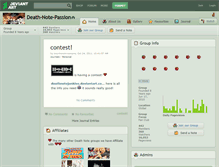 Tablet Screenshot of death-note-passion.deviantart.com