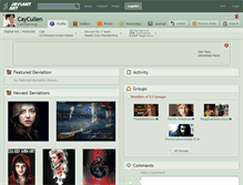 Tablet Screenshot of caycullen.deviantart.com