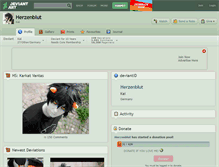 Tablet Screenshot of herzenblut.deviantart.com