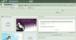 Desktop Screenshot of celestialerror.deviantart.com