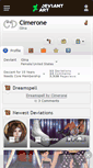 Mobile Screenshot of cimerone.deviantart.com