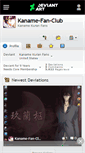 Mobile Screenshot of kaname-fan-club.deviantart.com