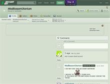 Tablet Screenshot of missblossomutonium.deviantart.com