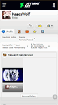 Mobile Screenshot of kageswolf.deviantart.com