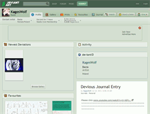 Tablet Screenshot of kageswolf.deviantart.com